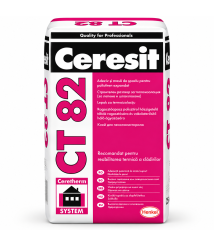 Adeziv si masa de spaclu pentru polistiren expandat Ceresit CT 82, 25 kg